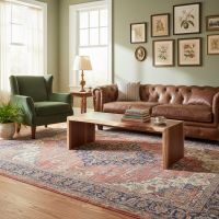 Live Edge Coffee Table: Some lifestyle images are created with AI for visualization purposes. Crafted from natural solid wood, each piece is unique and will vary.