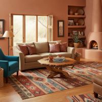 Real Wood Coffee Table: Some lifestyle images are created with AI for visualization purposes. Crafted from natural solid wood, each piece is unique and will vary.