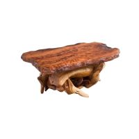 Ornate Rustic Redwood and Juniper Root Coffee Table--Clear finish