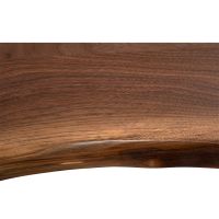 Rustic Black Walnut Coffee Table--Clear finish top