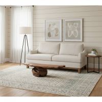 Slab Coffee Table: Some lifestyle images are created with AI for visualization purposes. Crafted from natural solid wood, each piece is unique and will vary.