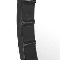 Dandridge Round Industrial Black Mirror detail