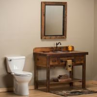 Reclaimed Barnwood Open Vanity - 42"-48" style