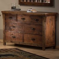 Rocky Creek 7 Drawer Reclaimed Barn Wood Dresser