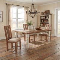Rustic Barnwood Dining Chair: Some lifestyle images are created with AI for visualization purposes. Crafted from natural solid wood, each piece is unique and will vary.