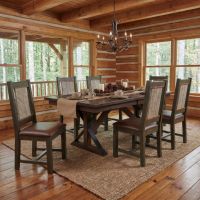 Farmhouse Dining Chair: Some lifestyle images are created with AI for visualization purposes. Crafted from natural solid wood, each piece is unique and will vary.
