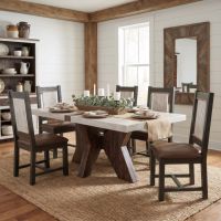 Farmhouse Dining Chair: Some lifestyle images are created with AI for visualization purposes. Crafted from natural solid wood, each piece is unique and will vary.