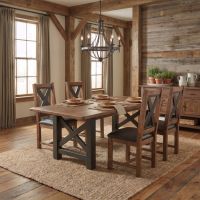Farmhouse Dining Chair: Some lifestyle images are created with AI for visualization purposes. Crafted from natural solid wood, each piece is unique and will vary.