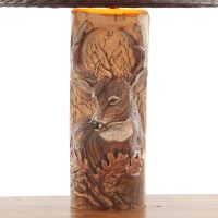 Hand Carved Buck Detail