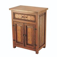 Deer Valley Hammered Copper Enclosed Nightstand