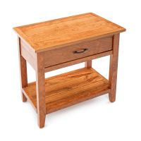 Denver Ambrosia Maple & Cherry 1 Drawer Nightstand - Complete Cherry