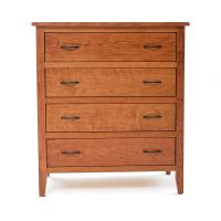 Denver Ambrosia Maple & Cherry 4 Drawer Chest - Complete Cherry