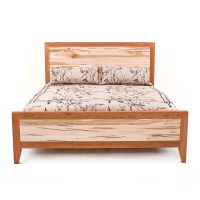 Denver Cherry & Ambrosia Maple Panel Bed