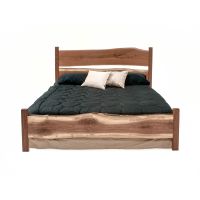 Denver Walnut Live Edge Slab Bed