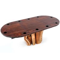 Distressed Stump Game Table