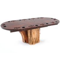 Distressed Stump Game Table