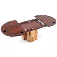 Distressed Stump Game Table