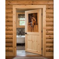 Hand Painted Interior Doors: Some lifestyle images are created with AI for visualization purposes. Crafted from natural solid wood, each piece is unique and will vary.