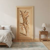 Hand Painted Interior Doors: Some lifestyle images are created with AI for visualization purposes. Crafted from natural solid wood, each piece is unique and will vary.