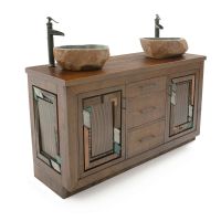 Rustic Mosaic Barnwood Vanity
