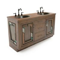 Rustic Mosaic Barnwood Vanity