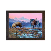 "Down to the Wire" Framed Wall Art by Clark Kelley Price
#BrownBarnwood Standard Frame