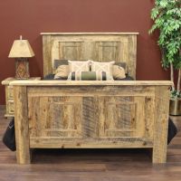 Rural Root Dreamcatcher Barnwood Bed--Queen, Clear finish