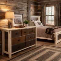 Rustic Farmhouse Dresser: Some lifestyle images are created with AI for visualization purposes. Crafted from natural solid wood, each piece is unique and will vary.