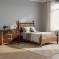 Rustic Dresser: Some lifestyle images are created with AI for visualization purposes. Crafted from natural solid wood, each piece is unique and will vary.