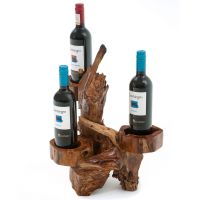 Driftwood Wine Bottle Holder - Natural