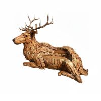 Driftwood Elk Bench