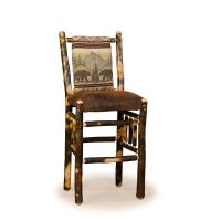 Upholstered Straight Back Barstools