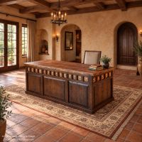 Copper Desk: This image was generated or modified using AI for visualization purposes.
