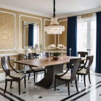 Dining Table: Some lifestyle images are created with AI for visualization purposes. Crafted from natural solid wood, each piece is unique and will vary.