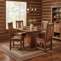 Rustic Dining Table: Some lifestyle images are created with AI for visualization purposes. Crafted from natural solid wood, each piece is unique and will vary.