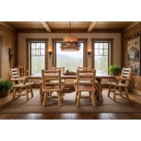 Natural Wood Table: Some lifestyle images are created with AI for visualization purposes. Crafted from natural solid wood, each piece is unique and will vary.