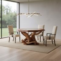 Glass Top Dining Table