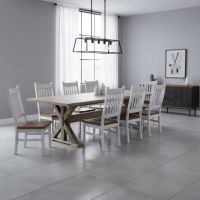 Custom Dining Table: Some lifestyle images are created with AI for visualization purposes. Crafted from natural solid wood, each piece is unique and will vary.