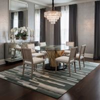 Modern Wood Dining Table: Some lifestyle images are created with AI for visualization purposes. Crafted from natural solid wood, each piece is unique and will vary.