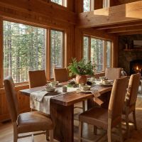 Modern Live Edge Natural Wood Dining Table