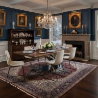 Natural Wood Dining Table: Some lifestyle images are created with AI for visualization purposes. Crafted from natural solid wood, each piece is unique and will vary.