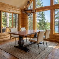 Copper and Reclaimed Wood Dining Table: Some lifestyle images are created with AI for visualization purposes. Crafted from natural solid wood, each piece is unique and will vary.