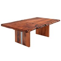 Natural Edge Redwood Slab Dining Table