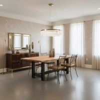 Dining Table: Some lifestyle images are created with AI for visualization purposes. Crafted from natural solid wood, each piece is unique and will vary.