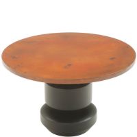 Solstice Round Hammered Copper Dining Table