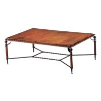 Durango Hammered Copper Coffee Table - 61" x 39"