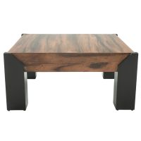 Ebony Mahogany & Golden Walnut Beam Coffee Table