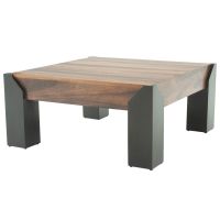 Ebony Mahogany & Golden Walnut Beam Coffee Table