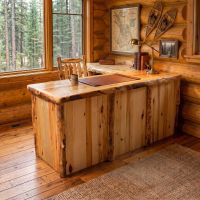 Aspen Desk: Some lifestyle images are created with AI for visualization purposes. Crafted from natural solid wood, each piece is unique and will vary.