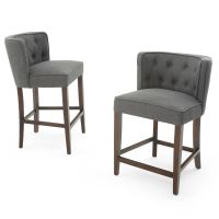 Elegant Curved Back Bar & Counter Stools